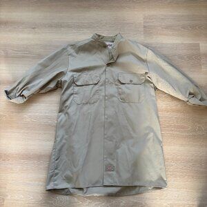 Men's Light Brown Dickies Authentic Workwear Short Sleeve Shirt Size 2XL